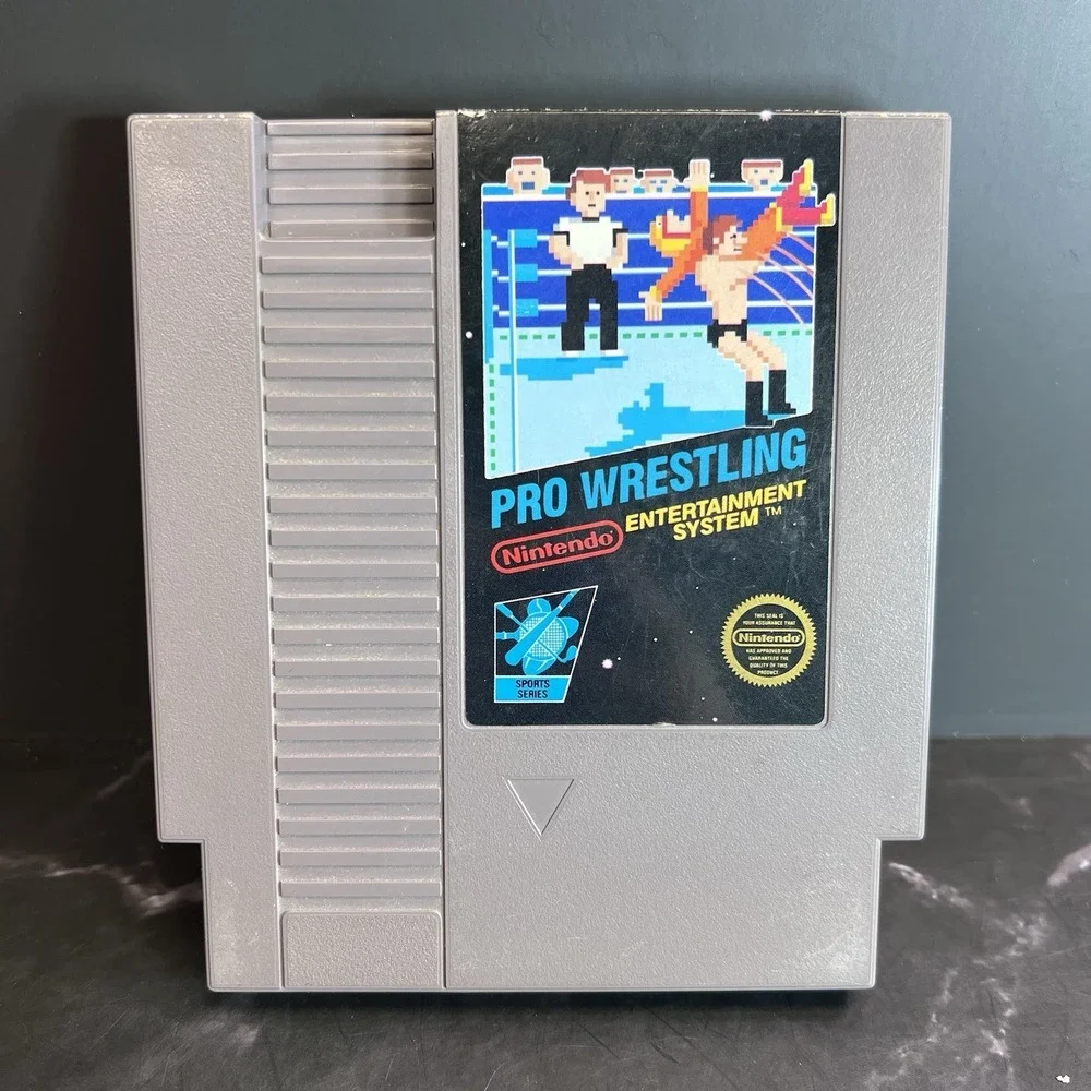 NES Nintendo Pro Wrestling 5 Screw Authentic Cartridge Only